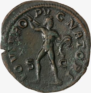 reverse: IMPERO ROMANO, ALESSANDRO SEVERO, 222-235 D.C. - Sesterzio databile al 231-235 d.C.