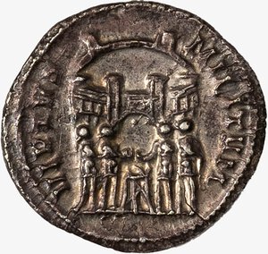 reverse: IMPERO ROMANO, MASSIMIANO ERCOLE, 286-310 D.C - Argenteo databile al 294 d.C.