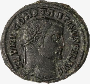 obverse: IMPERO ROMANO, COSTANTINO, 330-337 D.C. - Follis databile al 308-310 d.C.