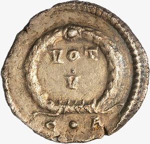 reverse: IMPERO ROMANO, VALENTINIANO I, 364-375 D.C. - Siliqua databile al 340-350 d.C.