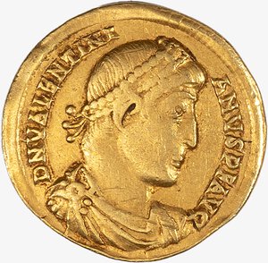 obverse: IMPERO ROMANO, VALENTINIANO I, 364-375 D.C. - Solido databile al 364-367 d.C.