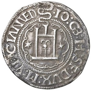 obverse: GENOVA, GIAN GALEAZZO MARIA SFORZA, 1488-1494 - TESTONE DA 20 SOLDI