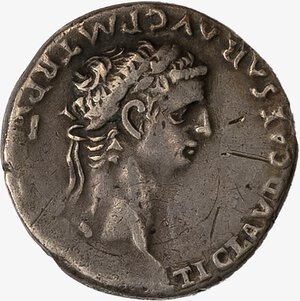 obverse: IMPERO ROMANO, CLAUDIO, 41-54 D.C. - Denario databile agli anni 49-50 d.C.