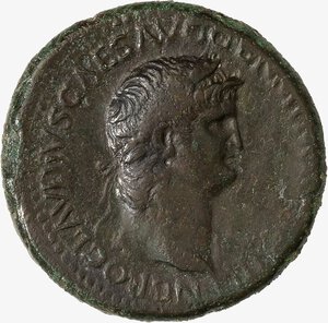 obverse: IMPERO ROMANO, NERONE, 54-68 D.C. - Sesterzio databile al 64 d.C.