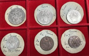 obverse: VATICANO. Pio XI. Lotto di 6 monete, tutte 1930. 5-10-20-50 centesimi, 1-2 lire. SPL-FDC
