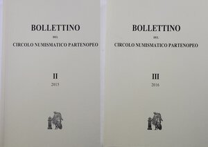 obverse: A.A.V.V. -   Bollettino del Circolo Numismatico Partenopeo II e III, 2015-2016.  Pp. 24 cd, nuovi.