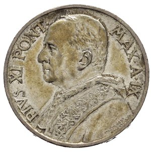 obverse: VATICANO. Pio XI (1929-1938) 10 lire 1930. Ag. qFDC