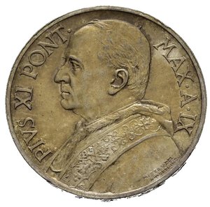 obverse: VATICANO. Pio XI (1929-1938) 5 lire 1930. Ag. qFDC