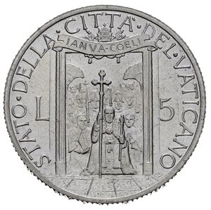 reverse: VATICANO. Pio XII (1939-1958). Giubileo 1950. 5 Lire 1950. Al. FDC