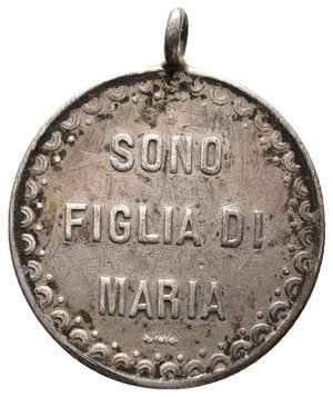 reverse: Medaglia Devozionale Sono figlio di Maria - argento  - diam.25 mm