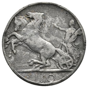 obverse: FALSO EPOCA - Vittorio Emanuele III - 10 Lire Biga 1928