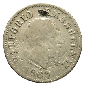reverse: FALSO EPOCA - Vittorio Emanuele II - 50 Centesimi Valore 1867 Napoli RARO