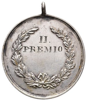 reverse: Medaglia Seminario Vescovile Padova - esercizi ginnastici argento - diam.32 mm
