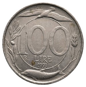 obverse: 100 Lire 1993 Mulo di Transizione fra 1° e 2° conio   RARA