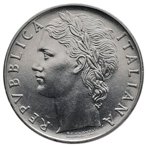 reverse: 100 Lire Minerva 1957 FDC
