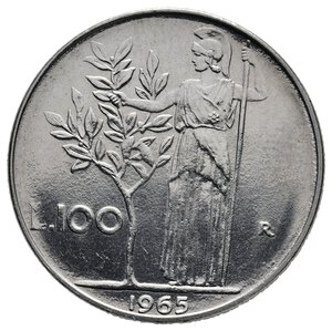 obverse: 100 Lire Minerva 1965 Q FDC