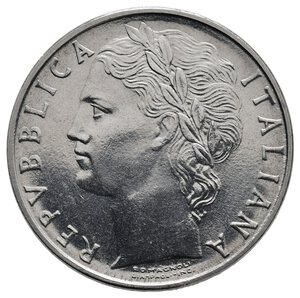 reverse: 100 Lire Minerva 1965 Q FDC