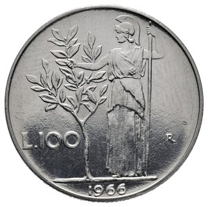 obverse: 100 Lire Minerva 1966 FDC
