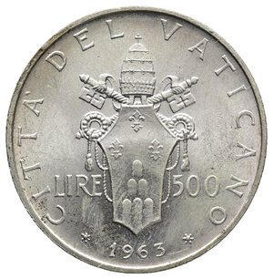 obverse: VATICANO - Paolo VI - 500 Lire argento 1963 