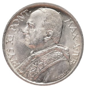 reverse: VATICANO - Pio XI - 5 Lire argento 1933-34 FDC