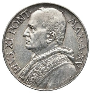 reverse: VATICANO - Pio XI - 10 Lire argento 1936