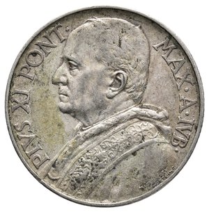 reverse: VATICANO - Pio XI - 10 Lire argento 1933-34