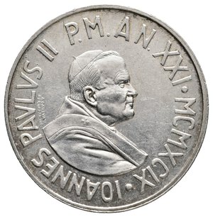 reverse: VATICANO - Giovanni Paolo II - 1.000 Lire argento 1999