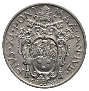 obverse: VATICANO - Pio XI - 20 Centesimi 1933-34