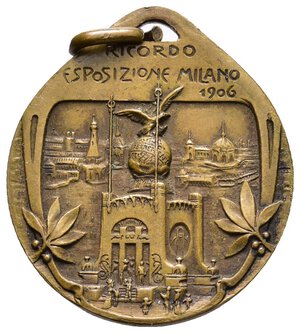 reverse: Medaglia F.lli Branca Milano 1906 