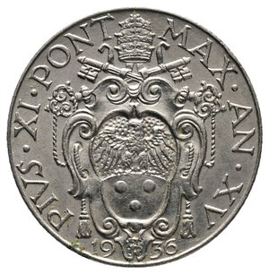 obverse: VATICANO - Pio XI - 50 Centesimi 1936