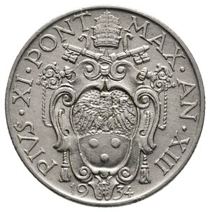 obverse: VATICANO - Pio XI - 1 Lira 1934