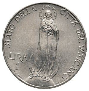reverse: VATICANO - Pio XI - 1 Lira 1937