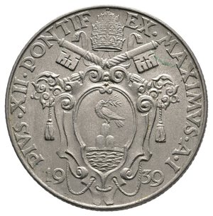 obverse: VATICANO - Pio XII - 1 Lira 1939