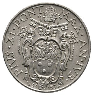 obverse: VATICANO - Pio XI - 1 Lira 1933-34
