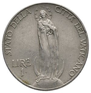 reverse: VATICANO - Pio XI - 1 Lira 1933-34