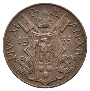 obverse: VATICANO - Pio XI - 5 Centesimi 1935