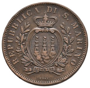 reverse: SAN MARINO - 10 Centesimi 1875