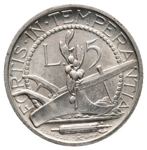 reverse: SAN MARINO - 5 Lire argento 1938