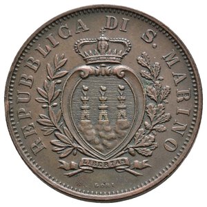reverse: SAN MARINO - 10 Centesimi 1893