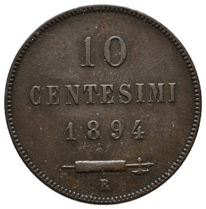 obverse: SAN MARINO - 10 Centesimi 1894