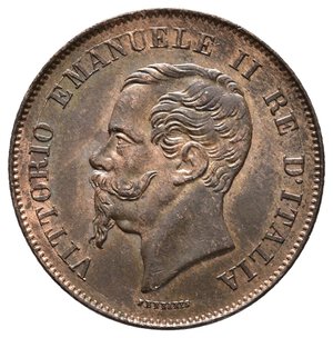 reverse: Vittorio Emanuele II - 5 Centesimi 1867 M FDC QFDC ROSSO