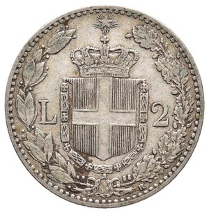 reverse: Umberto I - 2 Lire argento 1897