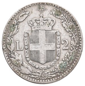 reverse: Umberto I - 2 Lire argento 1897