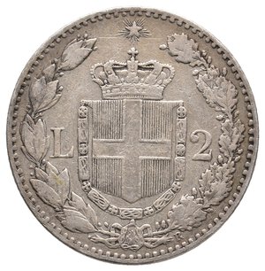 reverse: Umberto I - 2 Lire argento 1883