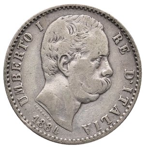 obverse: Umberto I - 2 Lire argento 1884