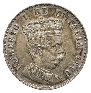 reverse: Colonia Eritrea - Umberto I - 50 Centesimi argento 1890 Qspl - Lotto Liv