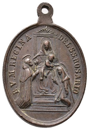 obverse: Medaglia  Devozionale b.v.del rosario