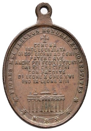 reverse: Medaglia  Devozionale b.v.del rosario