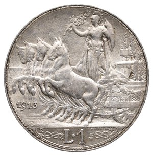 obverse: Vittorio Emanuele III - 1 Lira Quadriga argento 1913 SPL+ QFDC