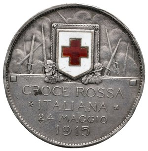 obverse: Gettone Croce Rossa argento 1915 